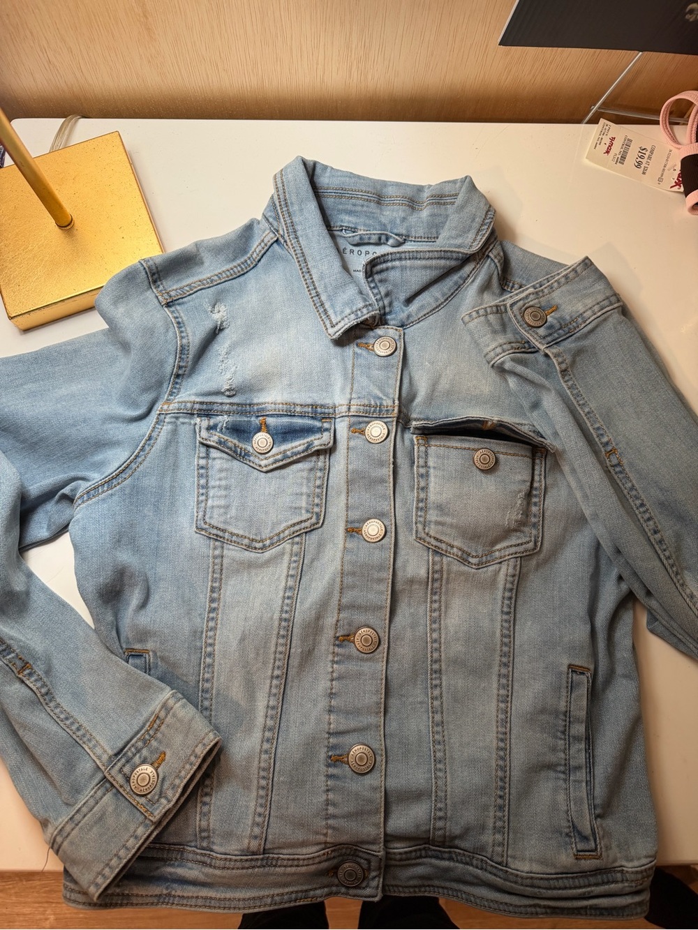 Aeropostale Light Wash Denim Jacket